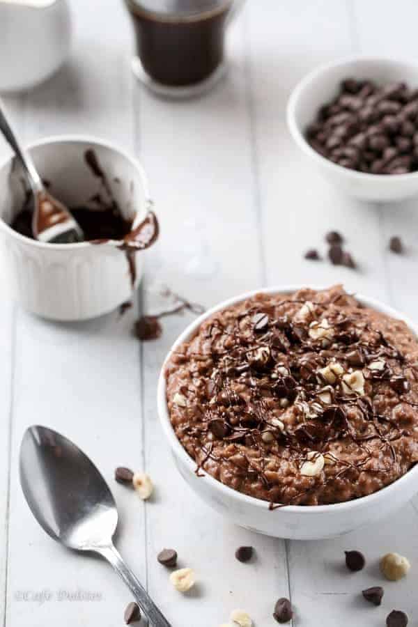 Creamy Nutella Hot Chocolate Oatmeal: A Hug in a Bowl